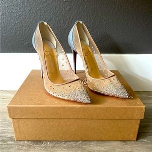 Authentic Christian Louboutin Follies Strass 100